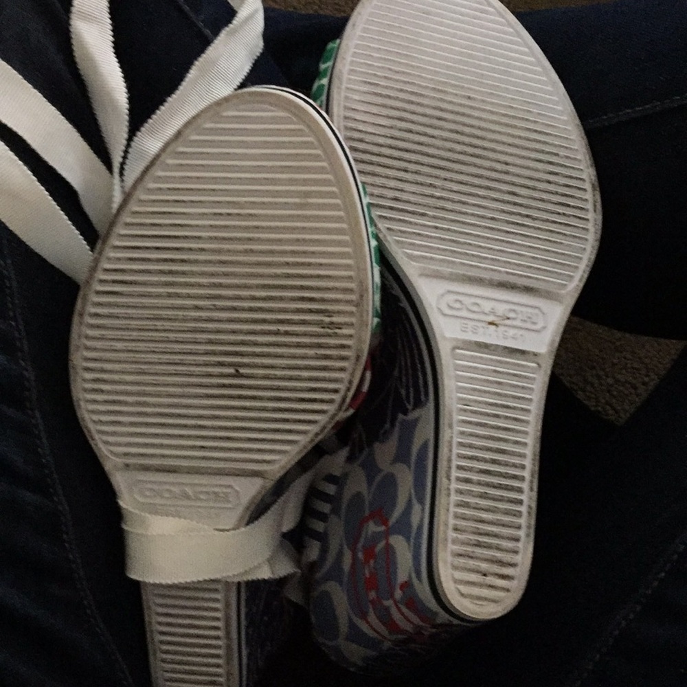 Coach lace up wedges - Picture 3 of 4